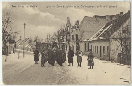 Elk - Russian prisoners of war go to work